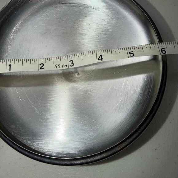 Revere Ware Stainless Steel 6” Replacement Lid 1801 Copper Bottom Saucepot - Picture 2 of 4